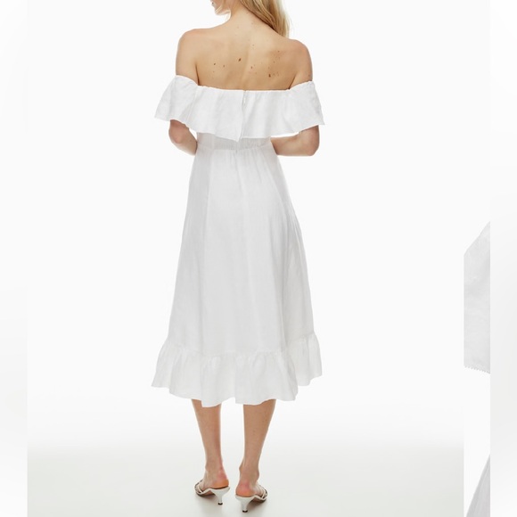 Aritzia Wilfred maxi linen marmion dress in white size 8 NWT - Picture 4 of 9